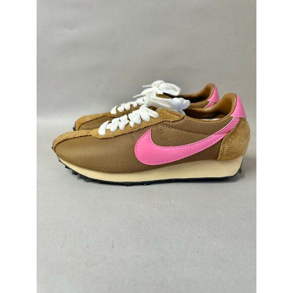 Nike LD 1000 SP British Tan/Pinksickle mesh/suede retro sneaker Women's Size 8.5 - Picture 14 of 16